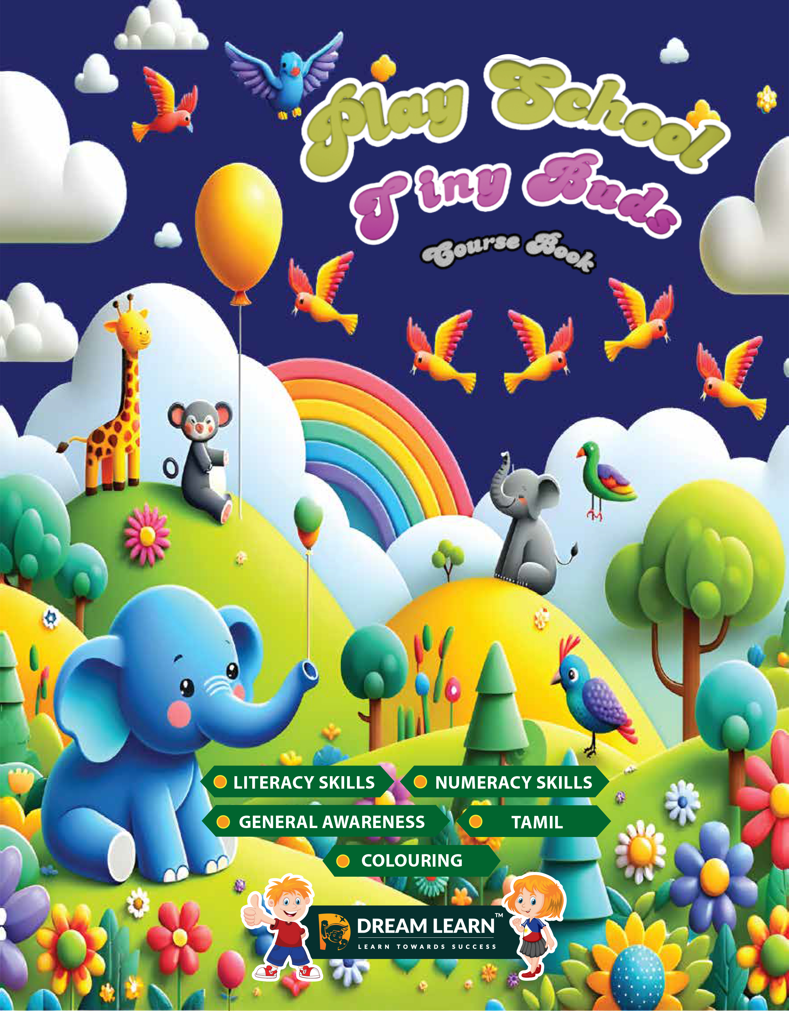 Literacy Skills, Numeracy Skills, General Awareness, Tamil, Colouring